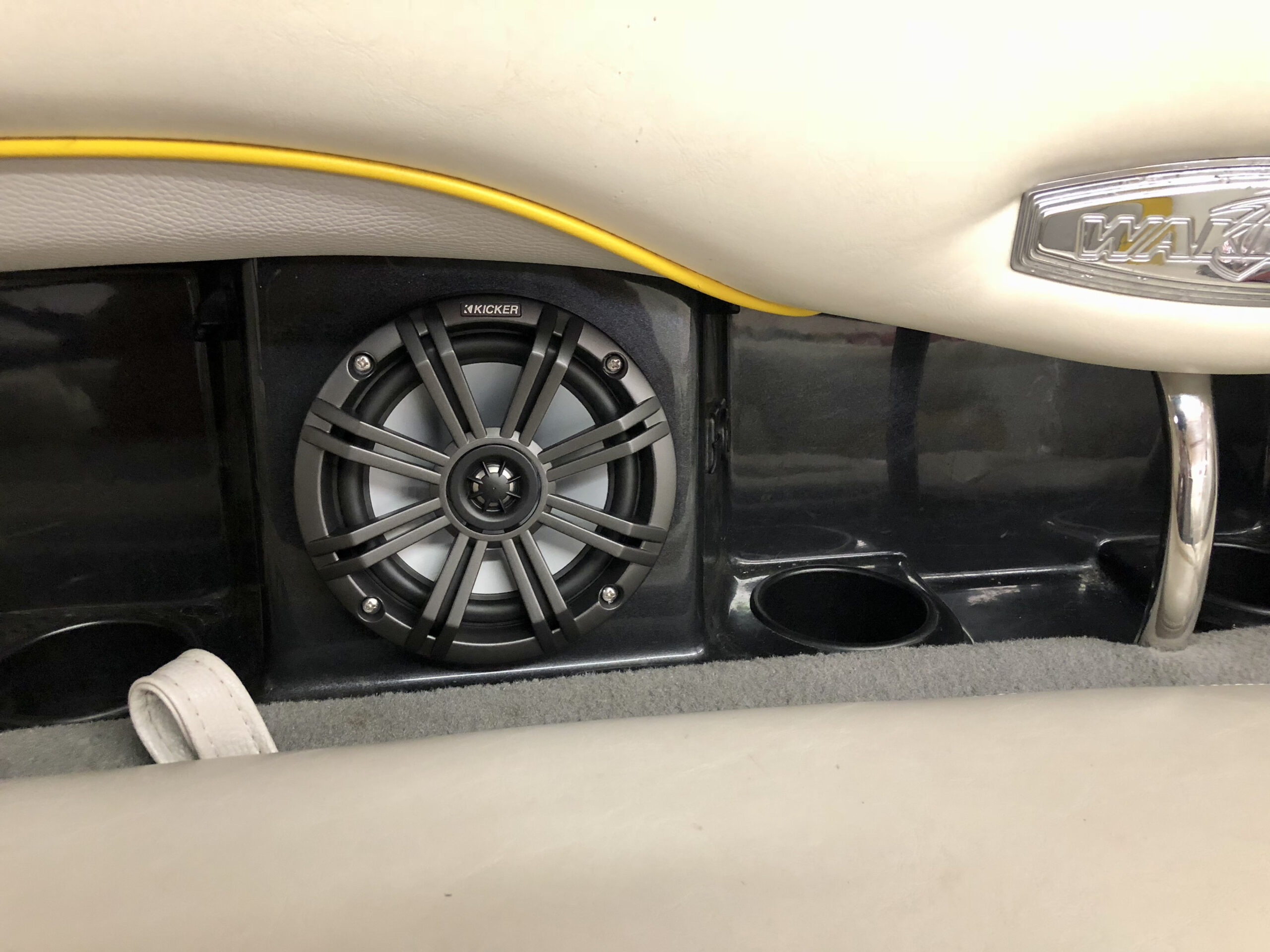 Installed marine-grade speaker in boat by GT Car Audio Reddin